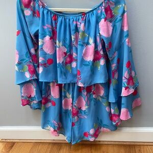 Floral Off-Shoulder Romper